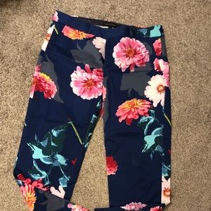 Banana Republic floral work pants
